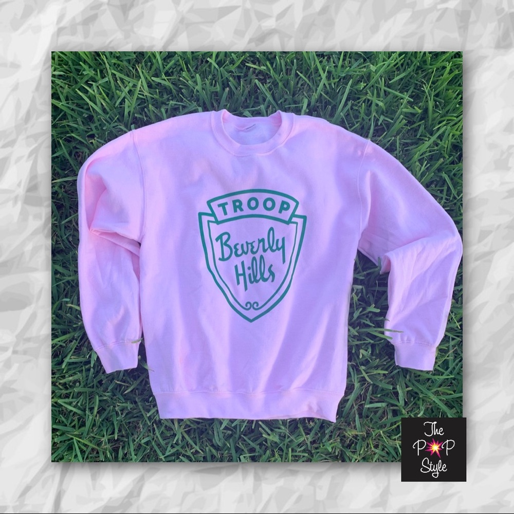 Troop Beverly Hills Sweatshirt Pink Wilderness - Picture 1 of 4